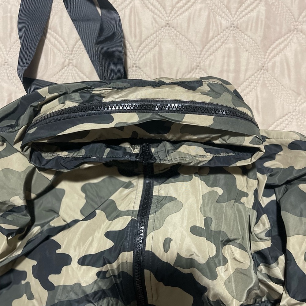 zara jackets & coats cropped camo hoodie backpac - Picture 11 of 13